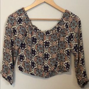 Boho crop top